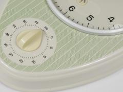  Junghans Uhren GmbH Junghans Striped Max Bill Style Midcentury Wall Clock Timer Germany 1960s - 4245408