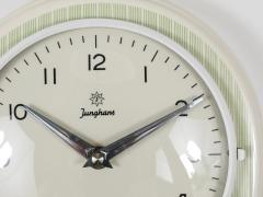  Junghans Uhren GmbH Junghans Striped Max Bill Style Midcentury Wall Clock Timer Germany 1960s - 4245436