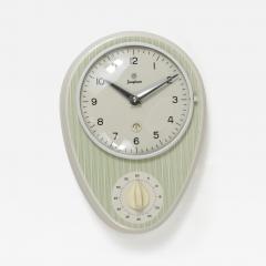  Junghans Uhren GmbH Junghans Striped Max Bill Style Midcentury Wall Clock Timer Germany 1960s - 4247559