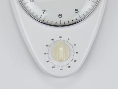  Junghans Uhren GmbH Max Bill White Wall Clock Timer Mid Century Modern Junghans Germany 1950s - 4431460