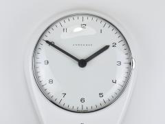  Junghans Uhren GmbH Max Bill White Wall Clock Timer Mid Century Modern Junghans Germany 1950s - 4431463