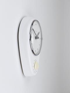  Junghans Uhren GmbH Max Bill White Wall Clock Timer Mid Century Modern Junghans Germany 1950s - 4431500