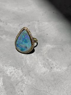  Just Jules Australian Boulder Opal Diamond Yellow Gold One of a Kind Ring Just Jules 2025 - 4711145
