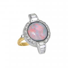  Just Jules Vintage Watch Australian Opal White Diamond Blue Sapphire Gold Ring Just Jules - 4740657