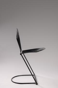  Jutta Herbert Ohl Herbert Ohl for Rosenthal Studio black Swing chair Germany 1982 - 3094291