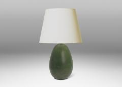  K hler Kahler Large Table Lamp in Deep Green Glaze by K hler Keramik - 3708324