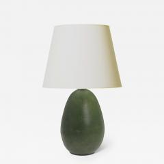  K hler Kahler Large Table Lamp in Deep Green Glaze by K hler Keramik - 3709313