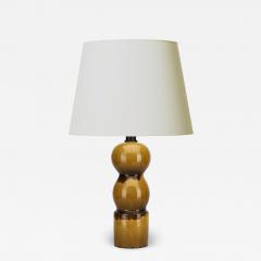  K hler Kahler Monumental Honey Gold Glazed Lamp by Kahler Keramik - 2927600