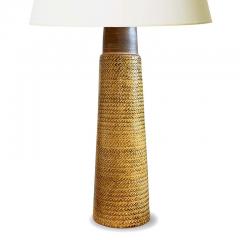  K hler Kahler Monumental Table Lamp in Deep Honey Glaze by Nils K hler - 3408943
