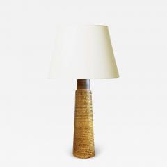  K hler Kahler Monumental Table Lamp in Deep Honey Glaze by Nils K hler - 3409748