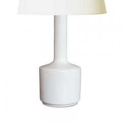  K hler Kahler Pair of Tall Table Lamps in Satin White Glaze by K hler Keramik - 3517871