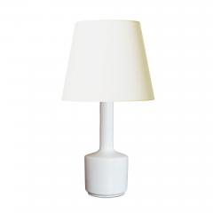  K hler Kahler Pair of Tall Table Lamps in Satin White Glaze by K hler Keramik - 3517872