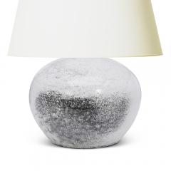  K hler Kahler Table Lamp in White Gray Stipple Glaze by Kahler - 3445232