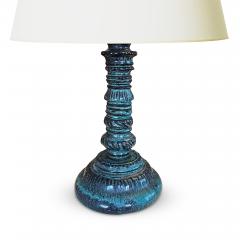  K hler Kahler Table Lamp with Tasel Form in Teal Black by Svend Hammersh i for K hler - 3506988