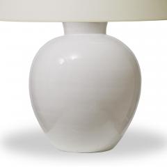  K hler Keramik Large Hand Turned Table Lamp in Crisp Off White Glaze by Kahler - 459738