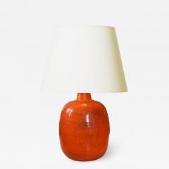  K hler Large Mod Lamp in Orange Glaze by Nils Kahler - 1657218