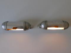  K nig Set of Two Streamline Design Sub Marine Cabinet Sconces by K nig Germany 1940s - 4014912