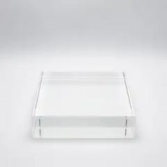  KA Glass Crystal Base Riser Clear 10x10 by KA Glass - 3924789