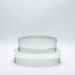  KA Glass Crystal Base Riser Clear 12 by KA Glass - 3906914