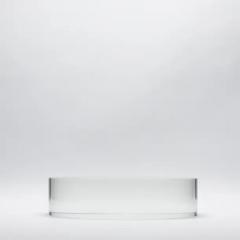  KA Glass Crystal Base Riser Clear 12 by KA Glass - 3906951