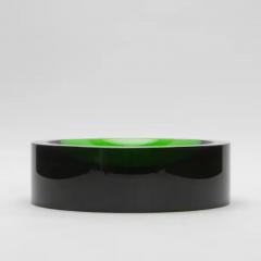  KA Glass Green Crystal Convex Bowl by KA Glass - 3887643