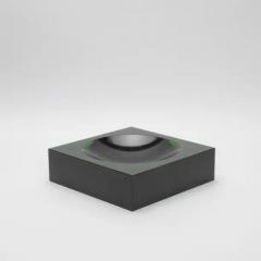  KA Glass Green Crystal Convex Bowl by KA Glass - 3887645