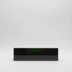  KA Glass Green Crystal Convex Bowl by KA Glass - 3887649