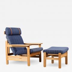  KP Mobler Aksel Dahl Oakwood Lounge Chair Ottoman - 2784221