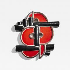  Ka Kwong Hui Polychrome Ceramic Wall Plaque by Ka Kwong Hui - 4454971