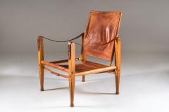  Kaare Klint Edvard Kindt Larsen Scandinavian Mid Century Safari Chair by Kaare Klindt in Cognac Leather - 833698
