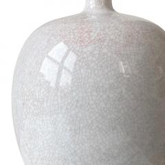 Kaestner Mid 20th Century Modern Lamp with Craquel Glaze by Kaestner Saxonia - 3184436