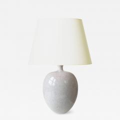  Kaestner Mid 20th Century Modern Lamp with Craquel Glaze by Kaestner Saxonia - 3188860