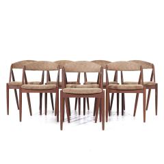  Kai Kristiasen Kai Kristiansen Mid Century Danish Model 31 Teak Dining Chairs Set of 8 - 3837385