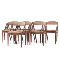  Kai Kristiasen Kai Kristiansen Mid Century Danish Model 31 Teak Dining Chairs Set of 8 - 3837388