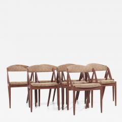  Kai Kristiasen Kai Kristiansen Mid Century Danish Model 31 Teak Dining Chairs Set of 8 - 3848584