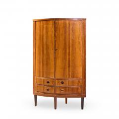  Kai Kristiasen Kai Kristiansen Mid Century Danish Rosewood Corner Cabinet - 4533873