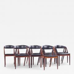  Kai Kristiasen Kai Kristiansen Mid Century Danish Rosewood Dining Chairs Set of 10 - 4296996