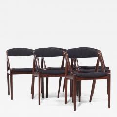  Kai Kristiasen Kai Kristiansen Model 31 Mid Century Danish Teak Dining Chairs Set of 6 - 3835313