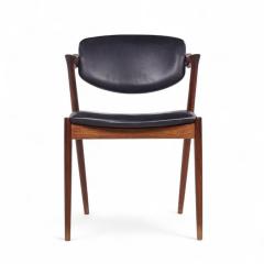  Kai Kristiasen Kai Kristiansen Model 42 Mid Century Danish Rosewood Dining Chairs Pair - 4283595
