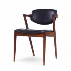  Kai Kristiasen Kai Kristiansen Model 42 Mid Century Danish Rosewood Dining Chairs Pair - 4283600