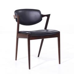  Kai Kristiasen Kai Kristiansen Model 42 Mid Century Danish Rosewood Dining Chairs Set of 6 - 4153434