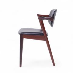 Kai Kristiasen Kai Kristiansen Model 42 Mid Century Danish Rosewood Z Chairs Set of 12 - 4224343