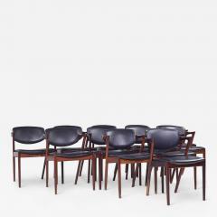  Kai Kristiasen Kai Kristiansen Model 42 Mid Century Danish Rosewood Z Chairs Set of 12 - 4226912