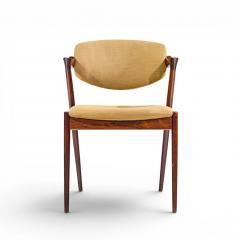  Kai Kristiasen Kai Kristiansen Model 42 Mid Century Danish Rosewood Z Chairs Set of 4 - 4644474