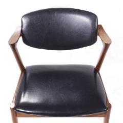  Kai Kristiasen Kai Kristiansen Model 42 Mid Century Danish Teak Dining Chairs Set of 4 - 3839532