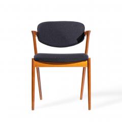  Kai Kristiasen Kai Kristiansen Model 42 Mid Century Danish Teak Z Dining Chairs Set of 6 - 4456441