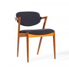  Kai Kristiasen Kai Kristiansen Model 42 Mid Century Danish Teak Z Dining Chairs Set of 6 - 4456442