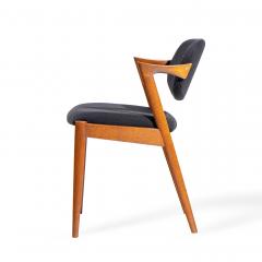  Kai Kristiasen Kai Kristiansen Model 42 Mid Century Danish Teak Z Dining Chairs Set of 6 - 4456448