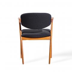  Kai Kristiasen Kai Kristiansen Model 42 Mid Century Danish Teak Z Dining Chairs Set of 6 - 4456449