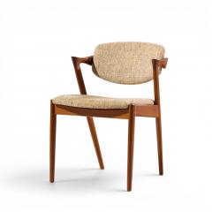  Kai Kristiasen Kai Kristiansen Model 42 Mid Century Danish Teak Z Dining Chairs Set of 6 - 4636075